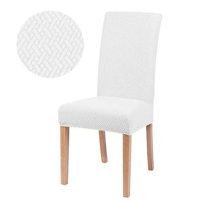 Housse de Chaise Velvona | Rembourré élastique et épais | Housse extensible en jacquard | Lavable et infroissable
