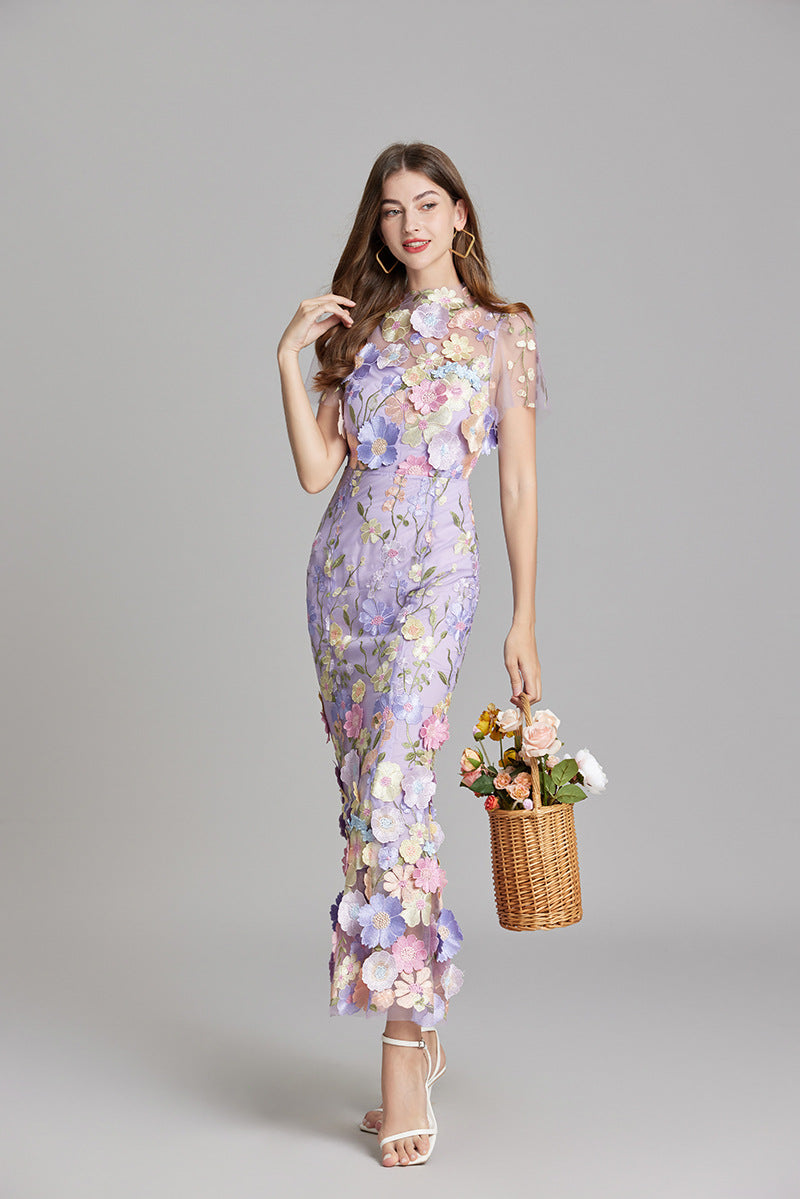 Détail de couture de la robe Primrose