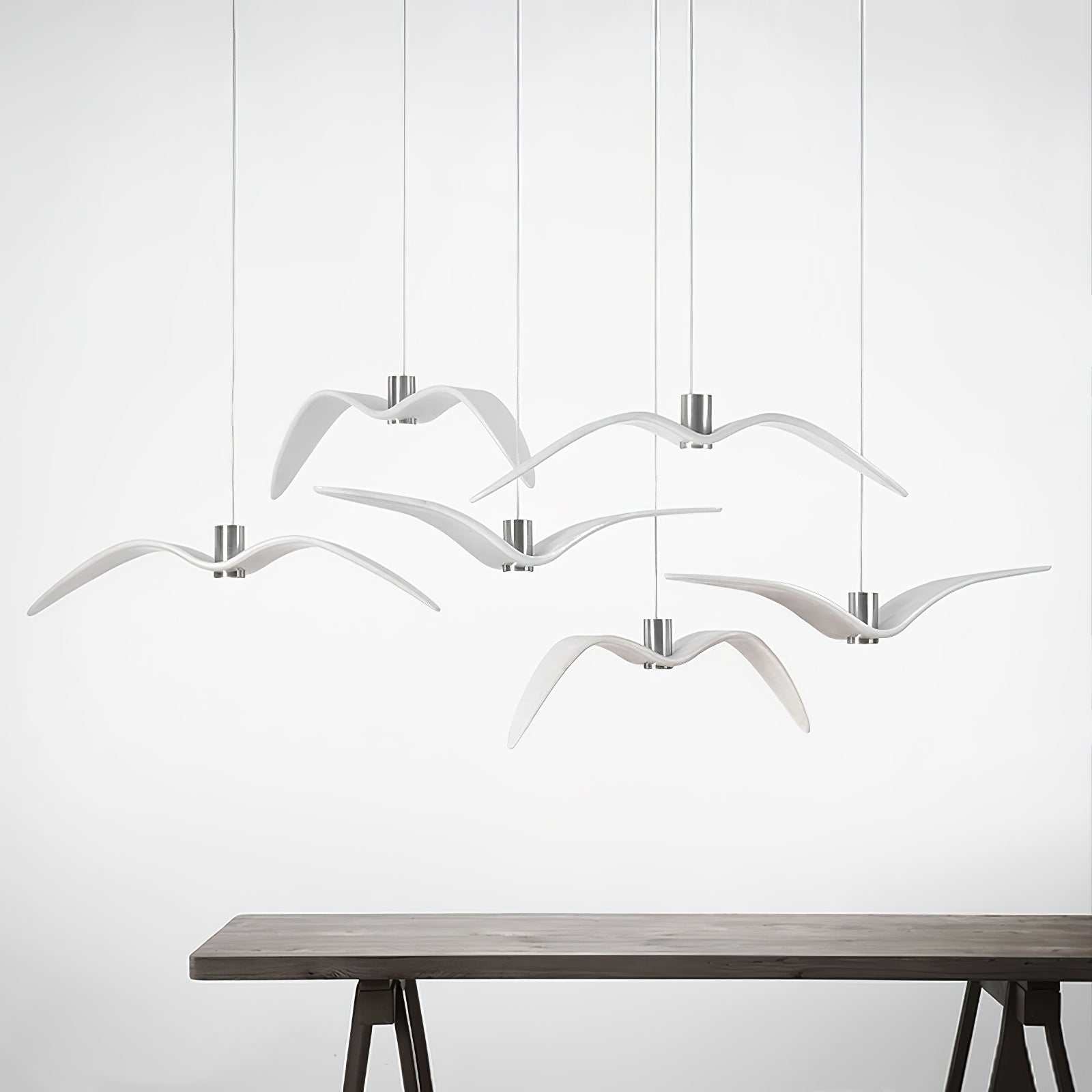 Lampe à suspension LED Vogeldesign en résine d'aluminium blanc noir 3000K 4000K 6000K lampe à suspension murale minimaliste et organique | Sansotis