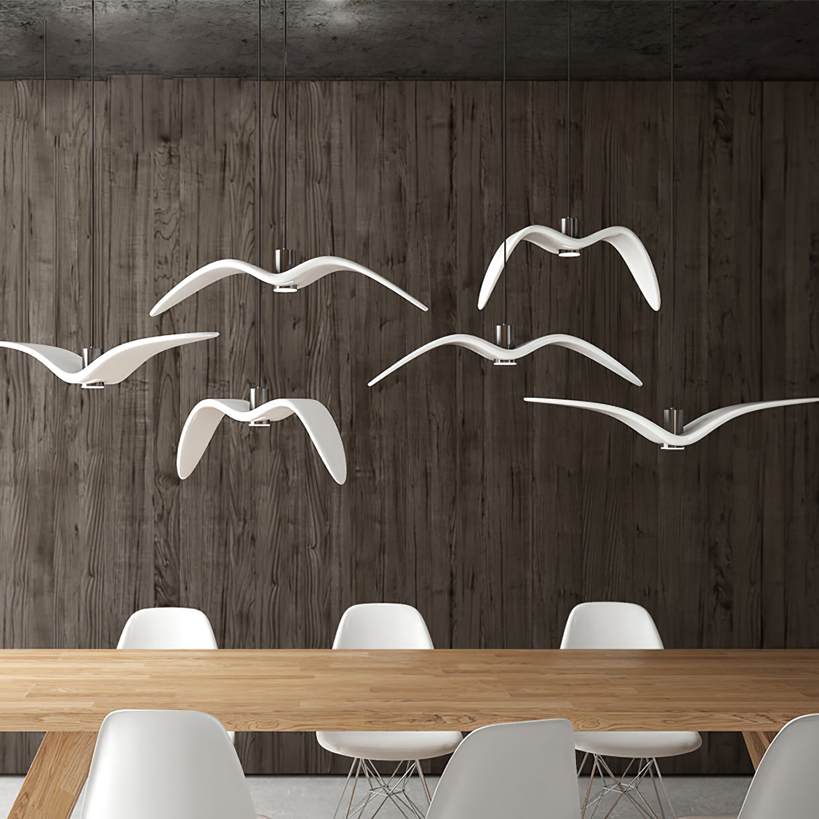 Lampe à suspension LED Vogeldesign en résine d'aluminium blanc noir 3000K 4000K 6000K lampe à suspension murale minimaliste et organique | Sansotis