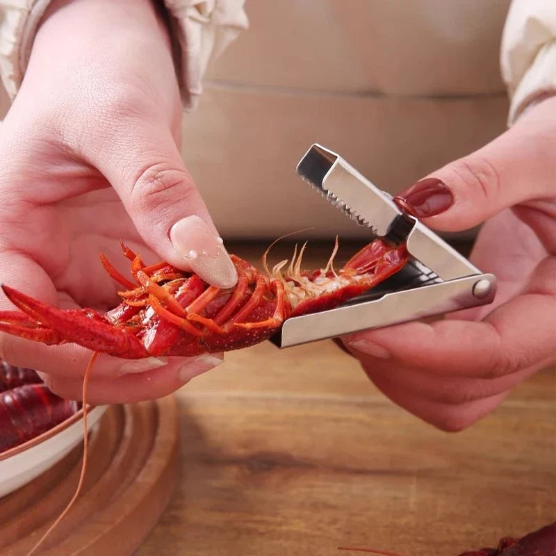 Éplucheur professionnel de coquilles de fruits de mer | Outil de cuisine en acier inoxydable