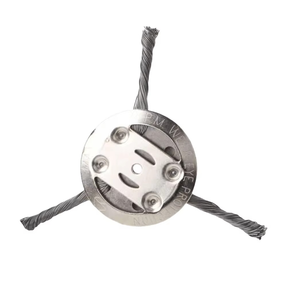 Tête de Brosse Métallique Robuste pour Coupe-bordures