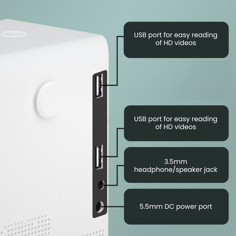 Film Vie Nocturne Mini Projecteur Vidéo HD