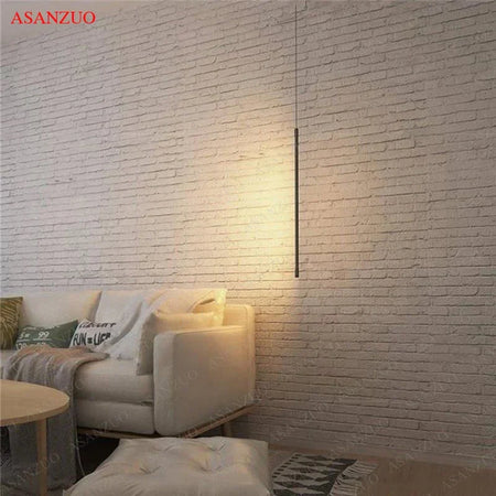 Suspension LED noire en aluminium – hauteur 40, 50 ou 60 cm, fil réglable 150 cm