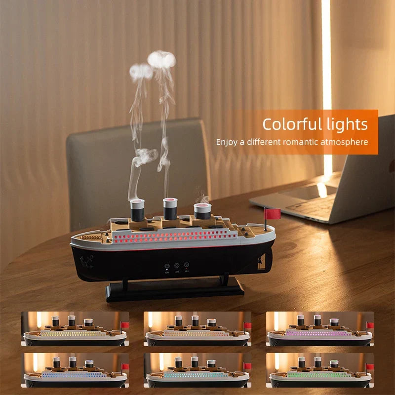 Humidificateur d'air électrique d'aromathérapie de luxe Ocean Liner