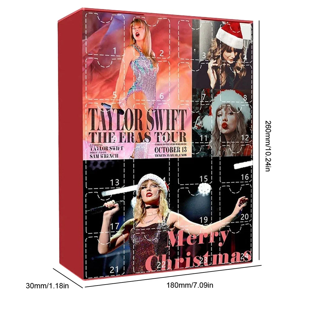 Calendrier de l'Avent pour bracelets inspirés de Taylor Swift, cadeau 24 jours 2025 – Surprise de vacances parfaite!