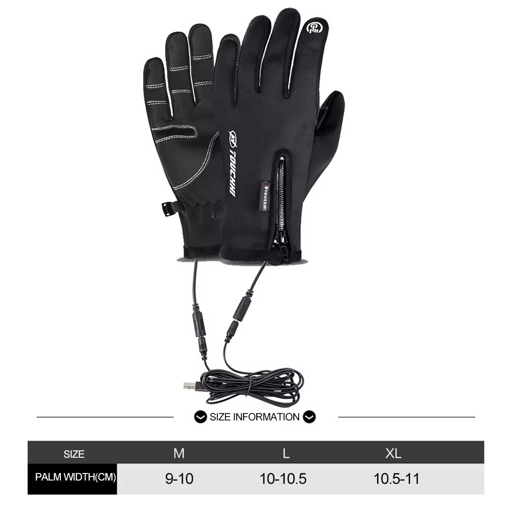 Gants chauffants pour la chaleur, le cyclisme et le ski