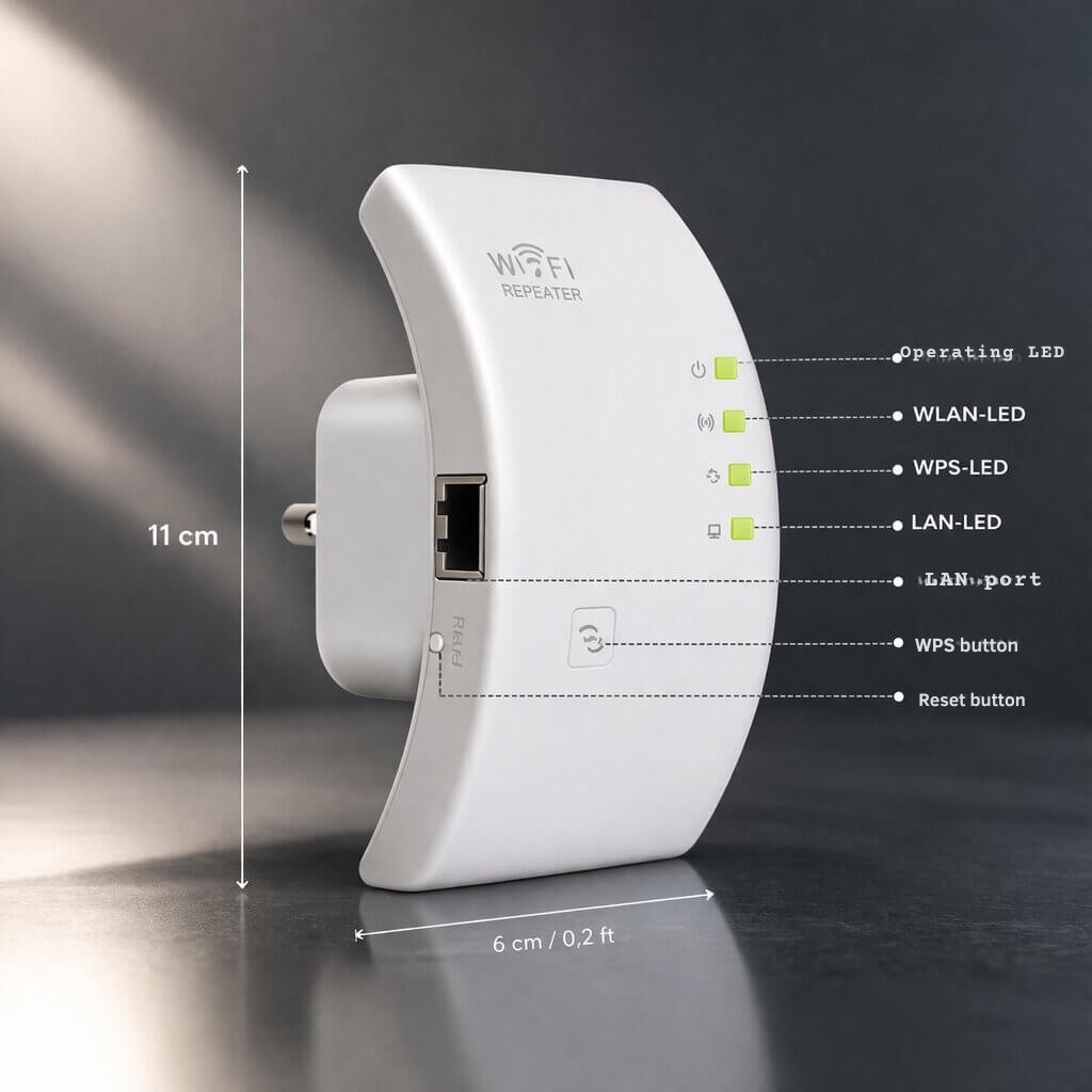 Répéteur WiFi — plus de portée, installation Plug and Play