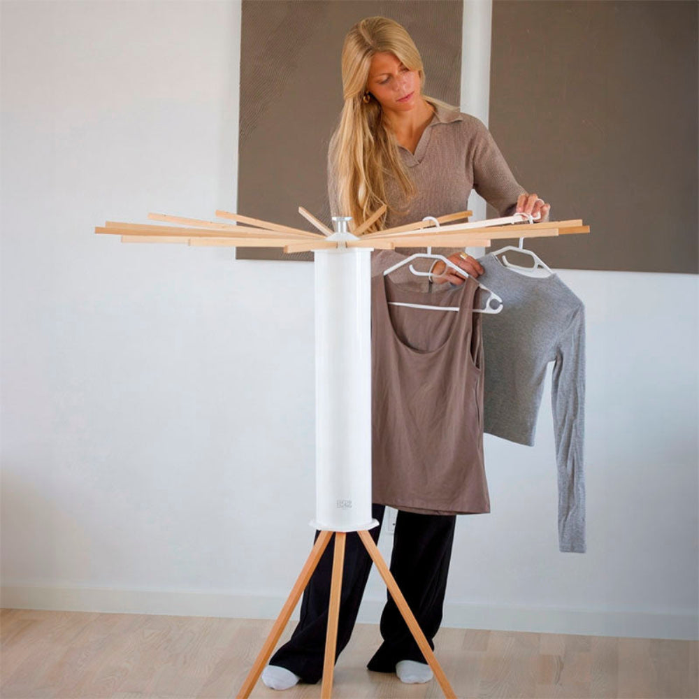 Étendoir à linge intelligent - gain de place - usage intérieur