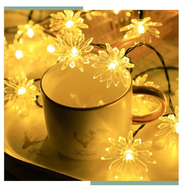 Guirlande lumineuse à fleurs de pêcher