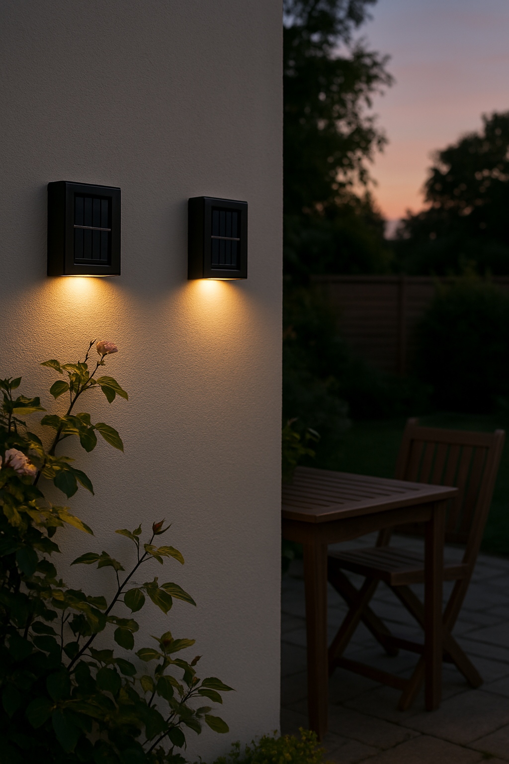 Lampe d'extérieur solaire LED sans fil Blanc chaud 3000K Résistant aux intempéries IP65 Capteur de mouvement Éclairage mural Terrasse Jardin Balcon Éclairage de jardin économe en énergie 8 heures d'autonomie de la batterie | Sansotis