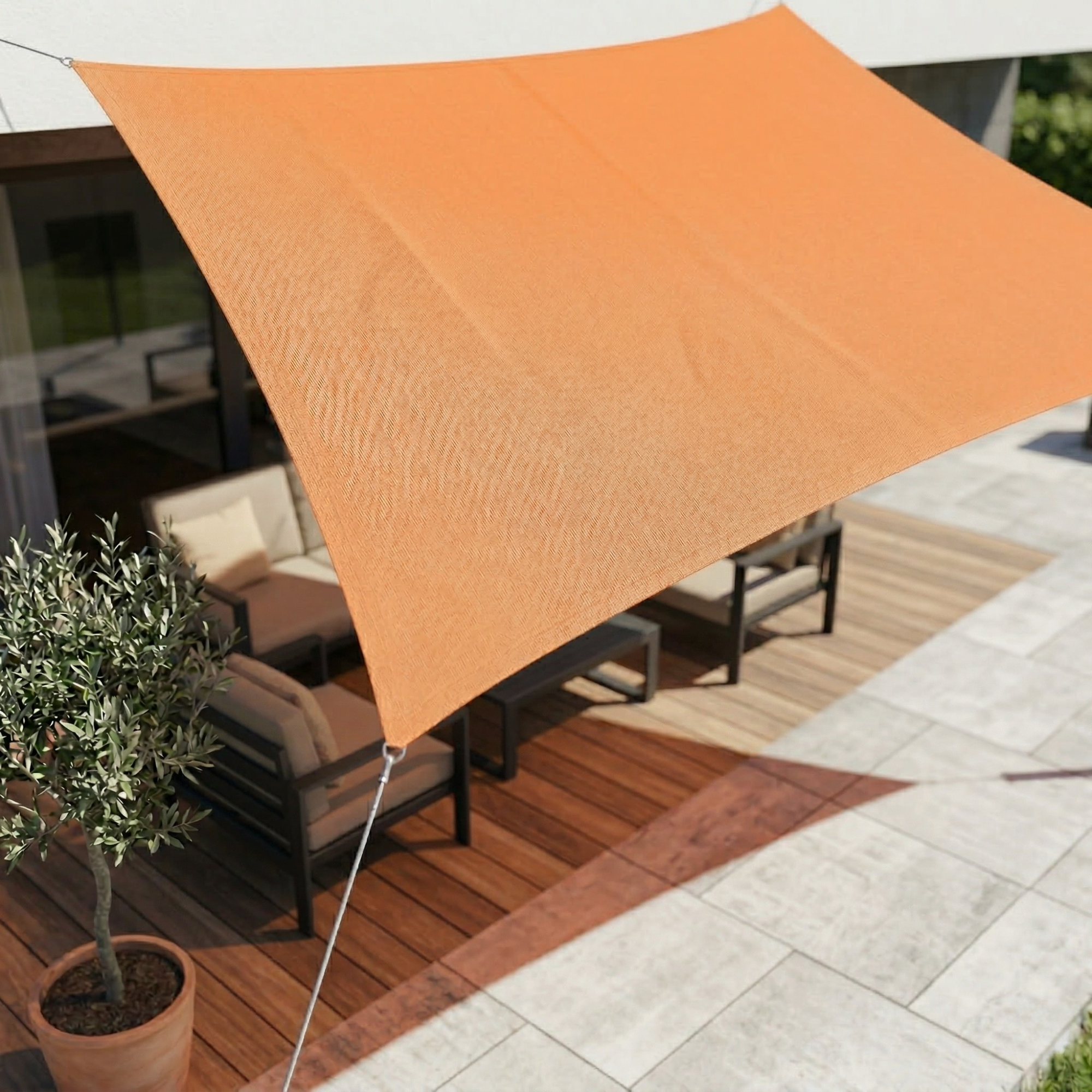 Voile d'Ombrage Rectangulaire Imperméable | Protection UV Terrasse Jardin Balcon