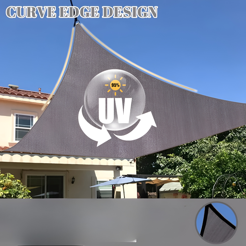 Voile d'Ombrage Rectangulaire Imperméable | Protection UV Terrasse Jardin Balcon