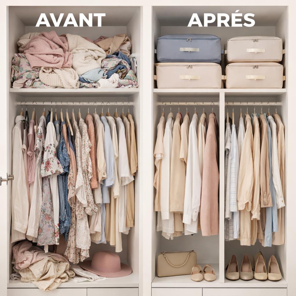 Sac de Compression pour Couette et Vêtements – Rangement Gain de Place