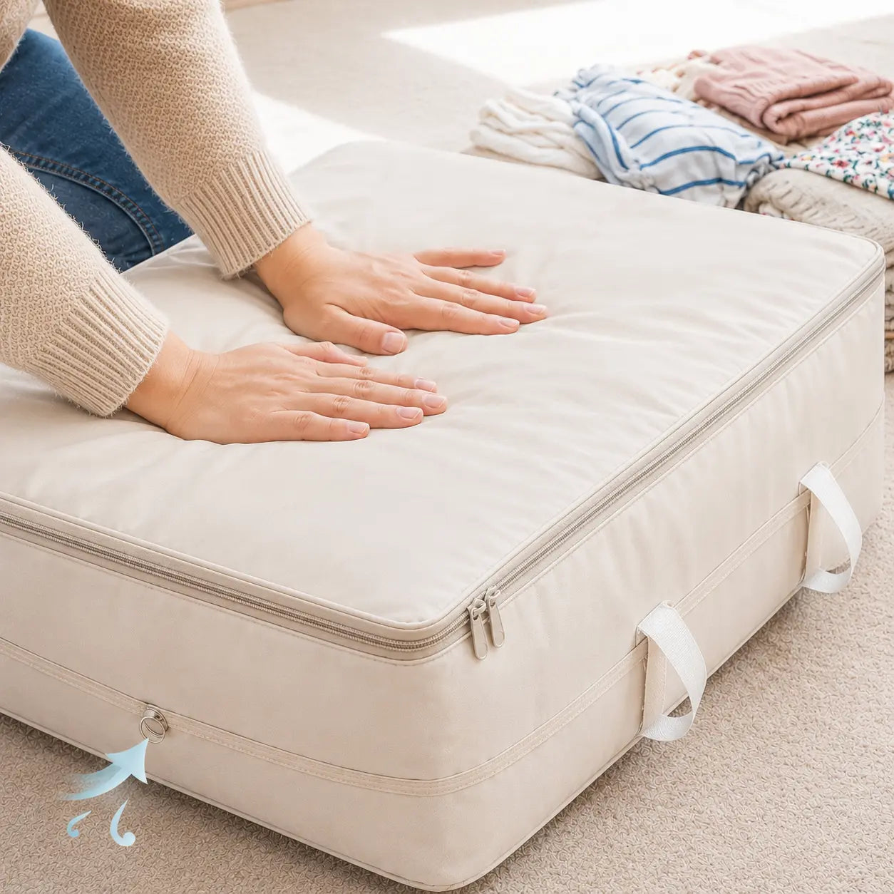 Sac de Compression pour Couette et Vêtements – Rangement Gain de Place