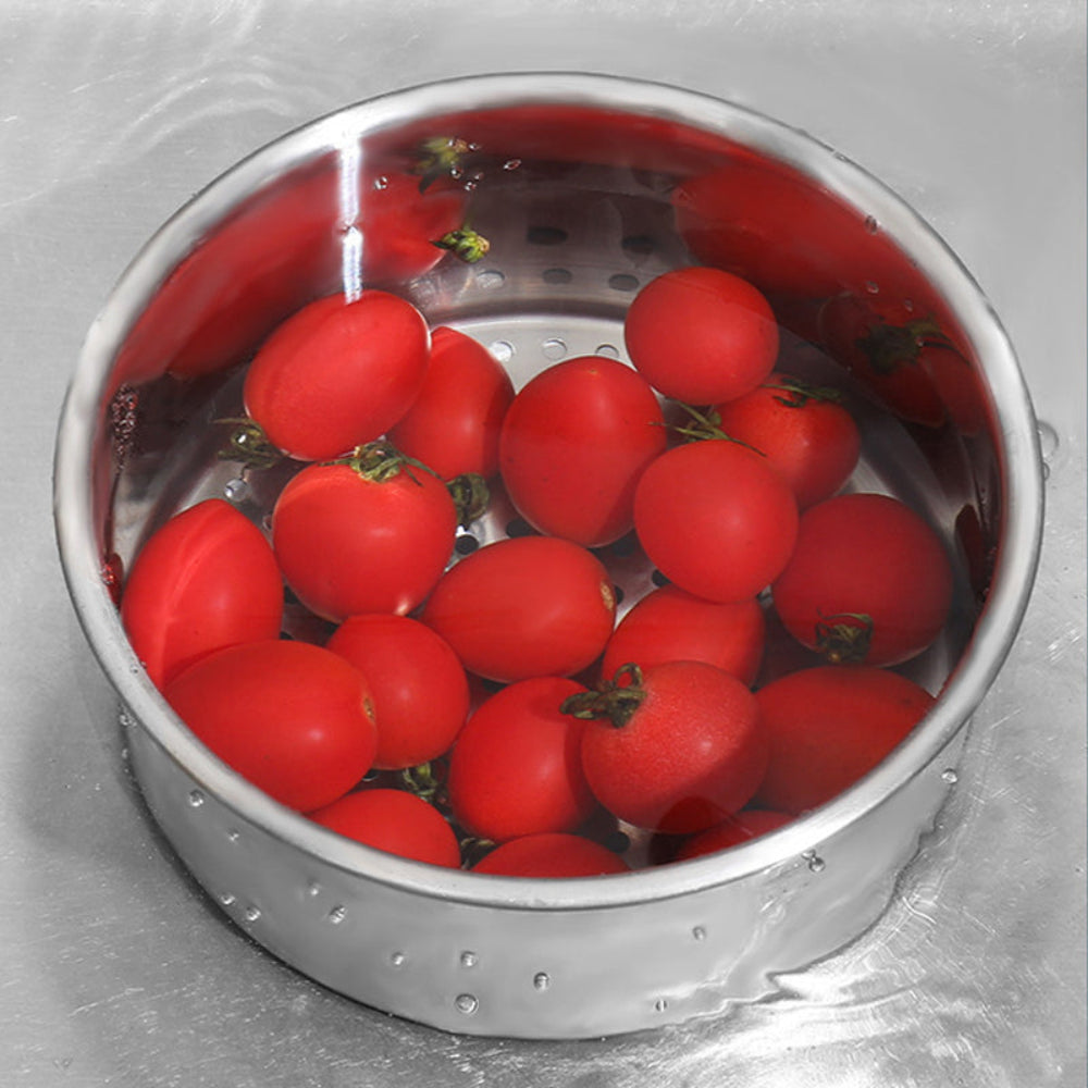 Filtre d'évier de cuisine en acier inoxydable avec design d'angle