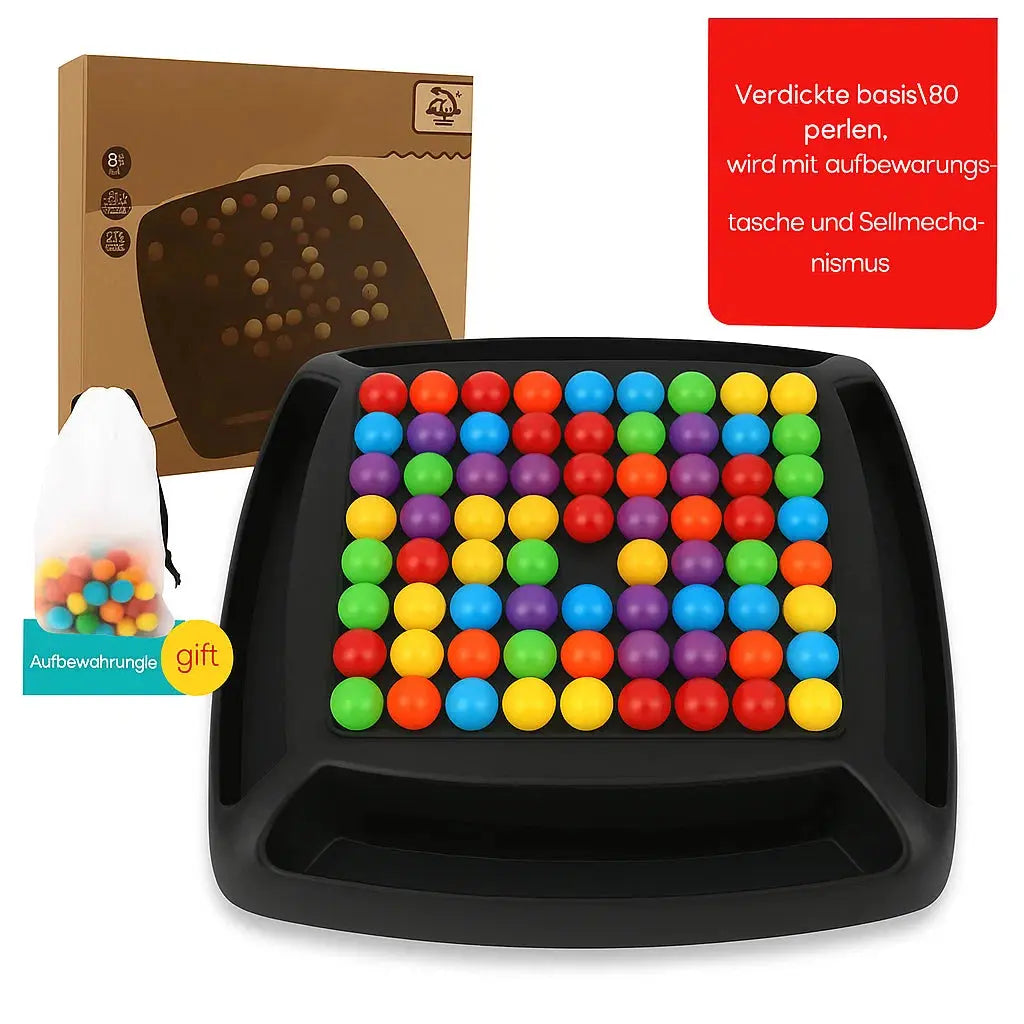 Jeu de stratégie en plastique 19,5×19,5 cm pour enfants et adultes – 80 pièces colorées, dès 4 ans