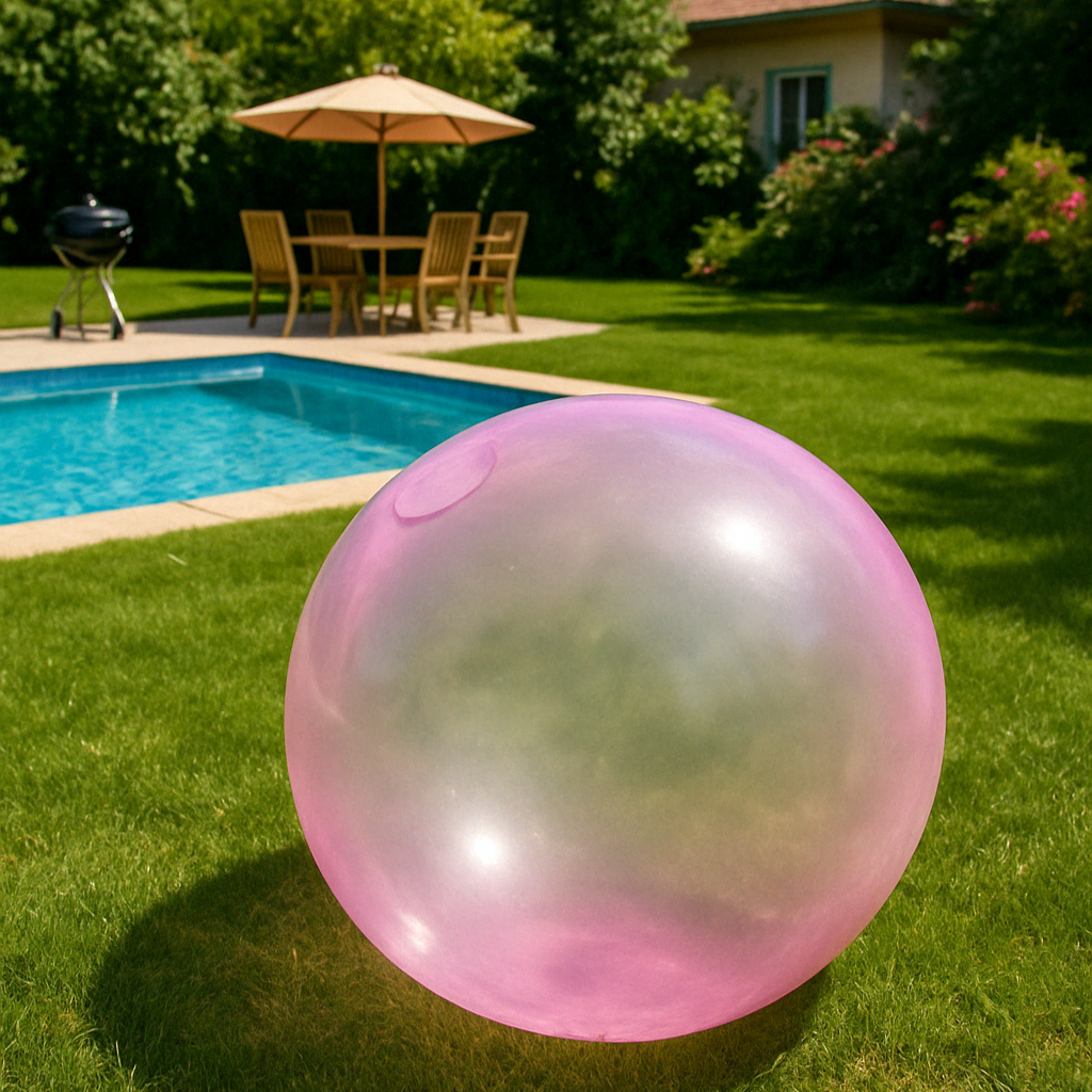 Grande balle de jeu gonflable pour enfants, avec un design flexible et des jeux actifs en plein air