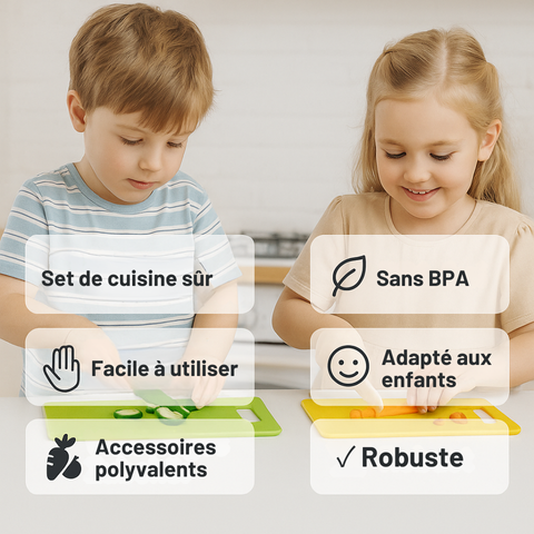 Set de Cuisine Sécurisé – pour Petits Chefs Gourmets