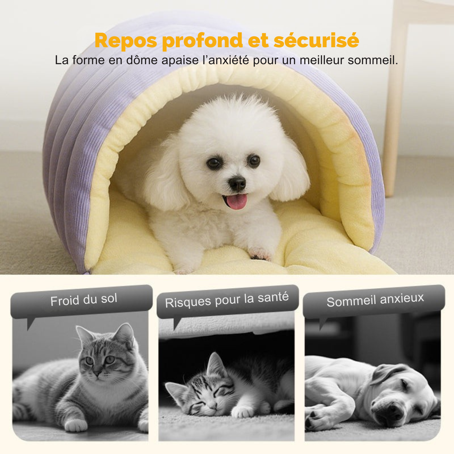 Felltraum – Grotte Deluxe ultra douce pour animaux