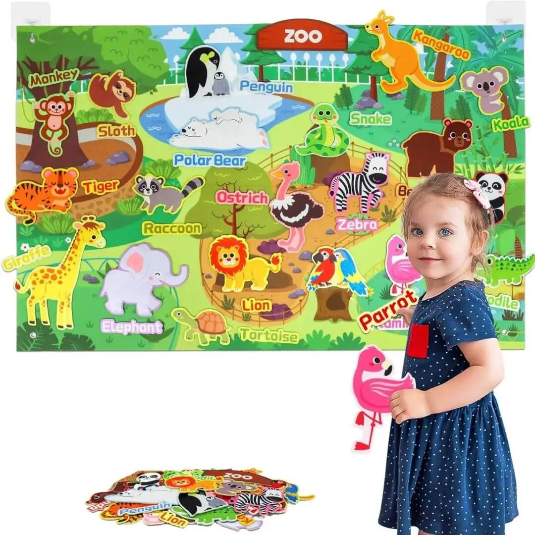 Tableau en Feutre Montessori Ferme – StoryFelt™