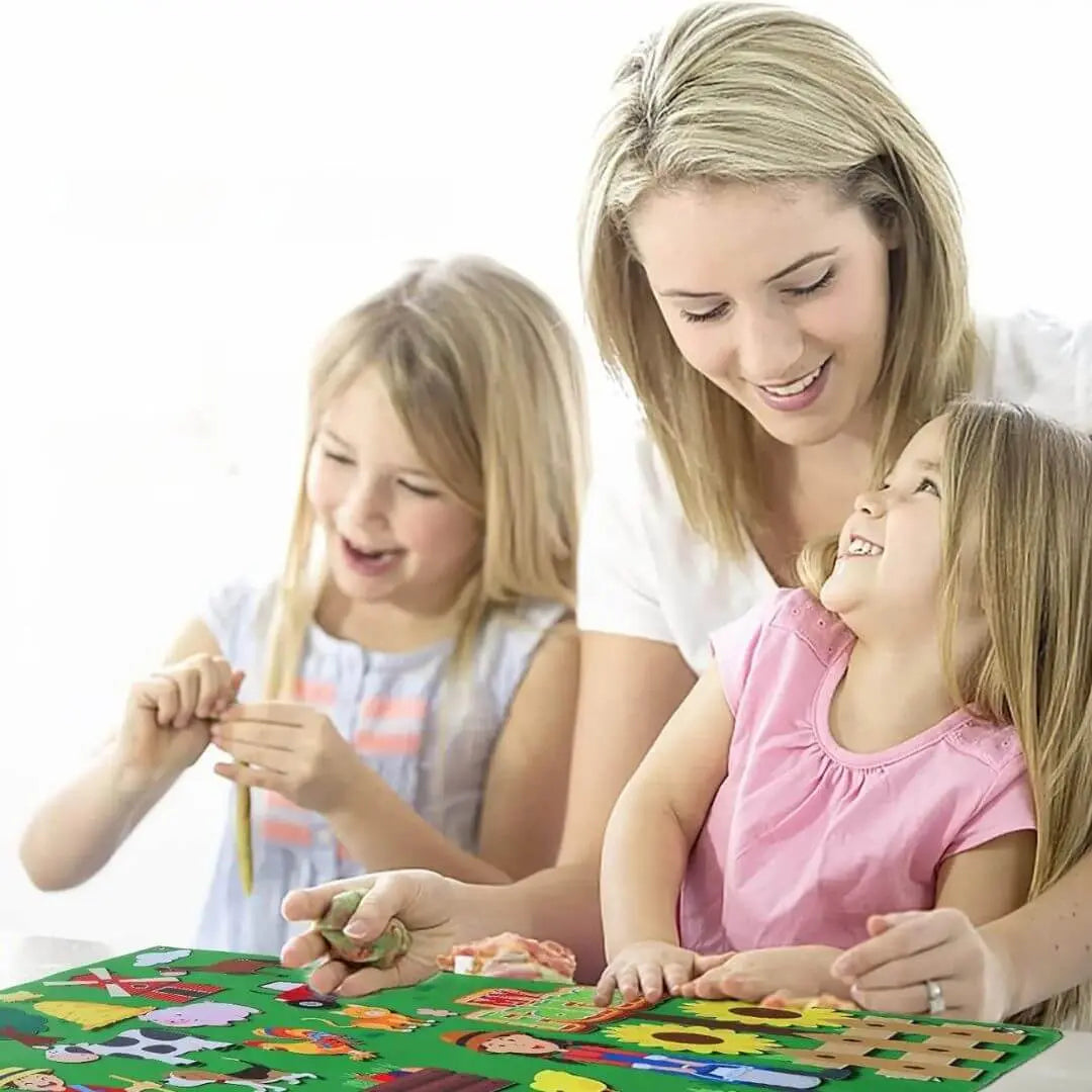 Tableau en Feutre Montessori Ferme – StoryFelt™