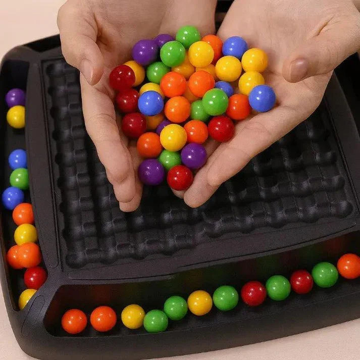 Jeu de stratégie en plastique 19,5×19,5 cm pour enfants et adultes – 80 pièces colorées, dès 4 ans