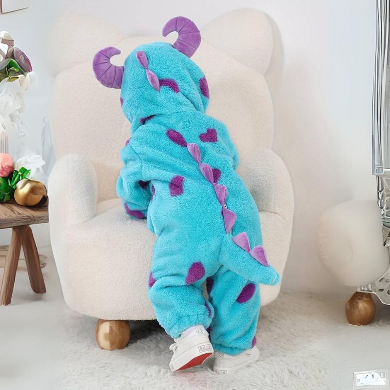 Combinaison pour tout-petits à thème animal – Coton doux et polaire hypoallergénique