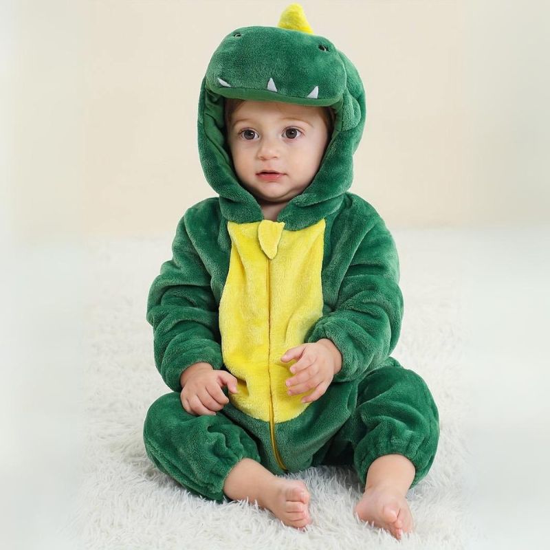 Combinaison pour tout-petits à thème animal – Coton doux et polaire hypoallergénique