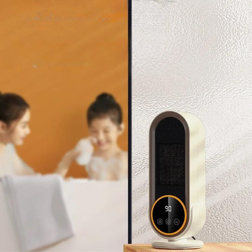 Chauffage Céramique Mobile 1200W – Chaud en 3s, Télécommande & Silencieux