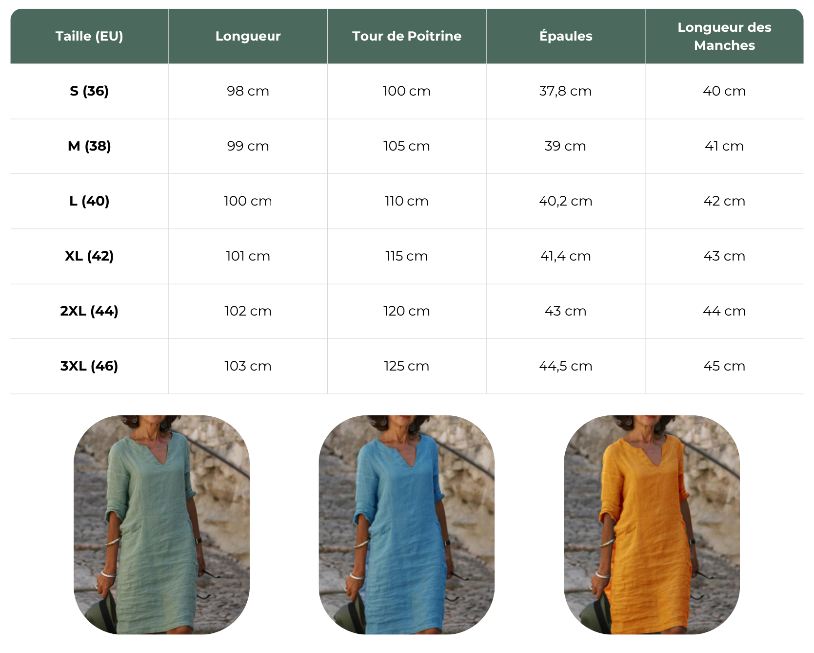 Solènea | Robe Longue en Lin à Manches Longues et Col en V – Élégance Naturelle