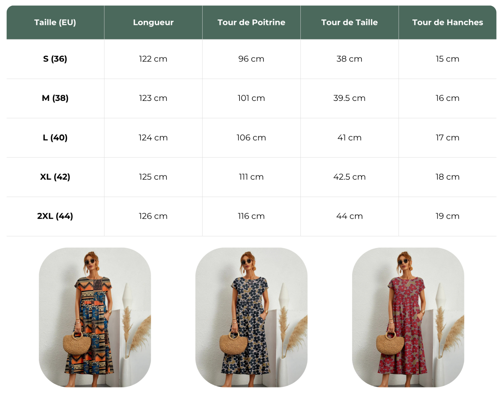 Narsago | Robe Midi Fleurie en Coton et Lin – Manches Courtes & Col Rond, Confort et Élégance