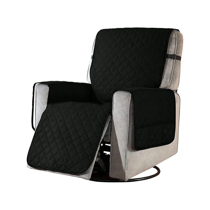 Housse de fauteuil inclinable souple universelle avec design monobloc | Protège contre les taches et les poils d'animaux