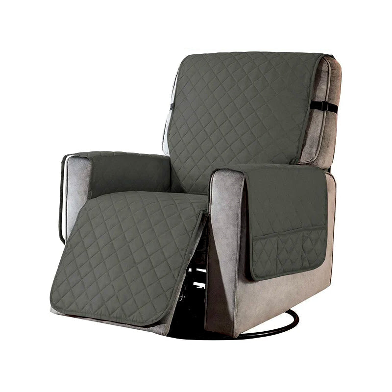 Housse de fauteuil inclinable souple universelle avec design monobloc | Protège contre les taches et les poils d'animaux