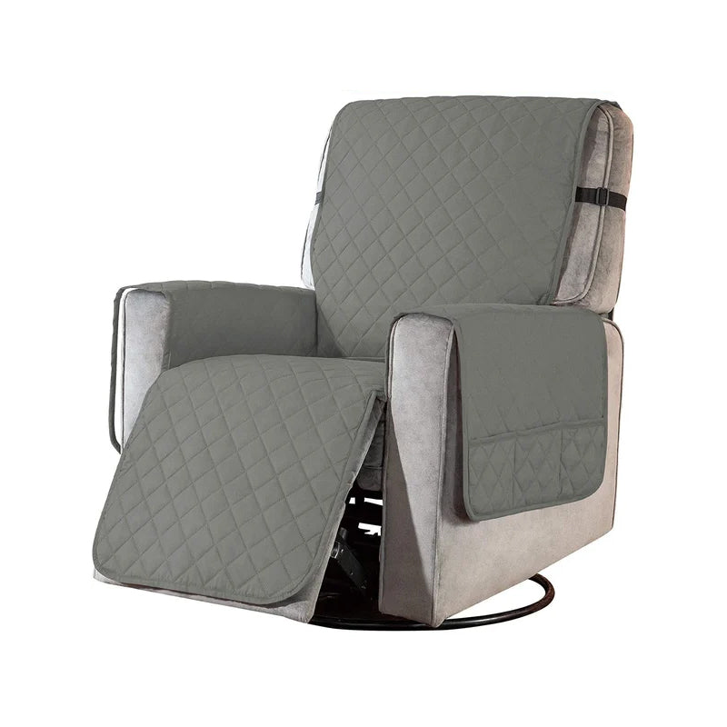 Housse de fauteuil inclinable souple universelle avec design monobloc | Protège contre les taches et les poils d'animaux