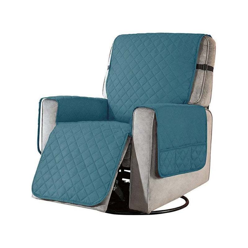 Housse de fauteuil inclinable souple universelle avec design monobloc | Protège contre les taches et les poils d'animaux