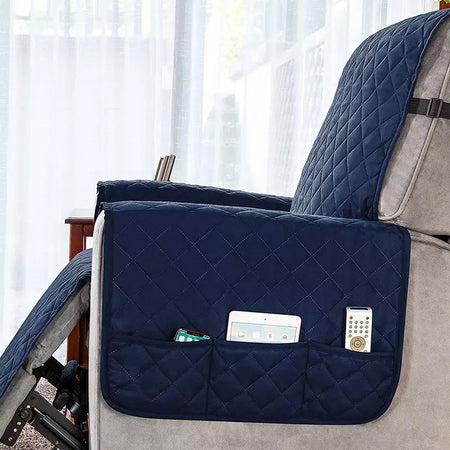 Housse de fauteuil inclinable souple universelle avec design monobloc | Protège contre les taches et les poils d'animaux