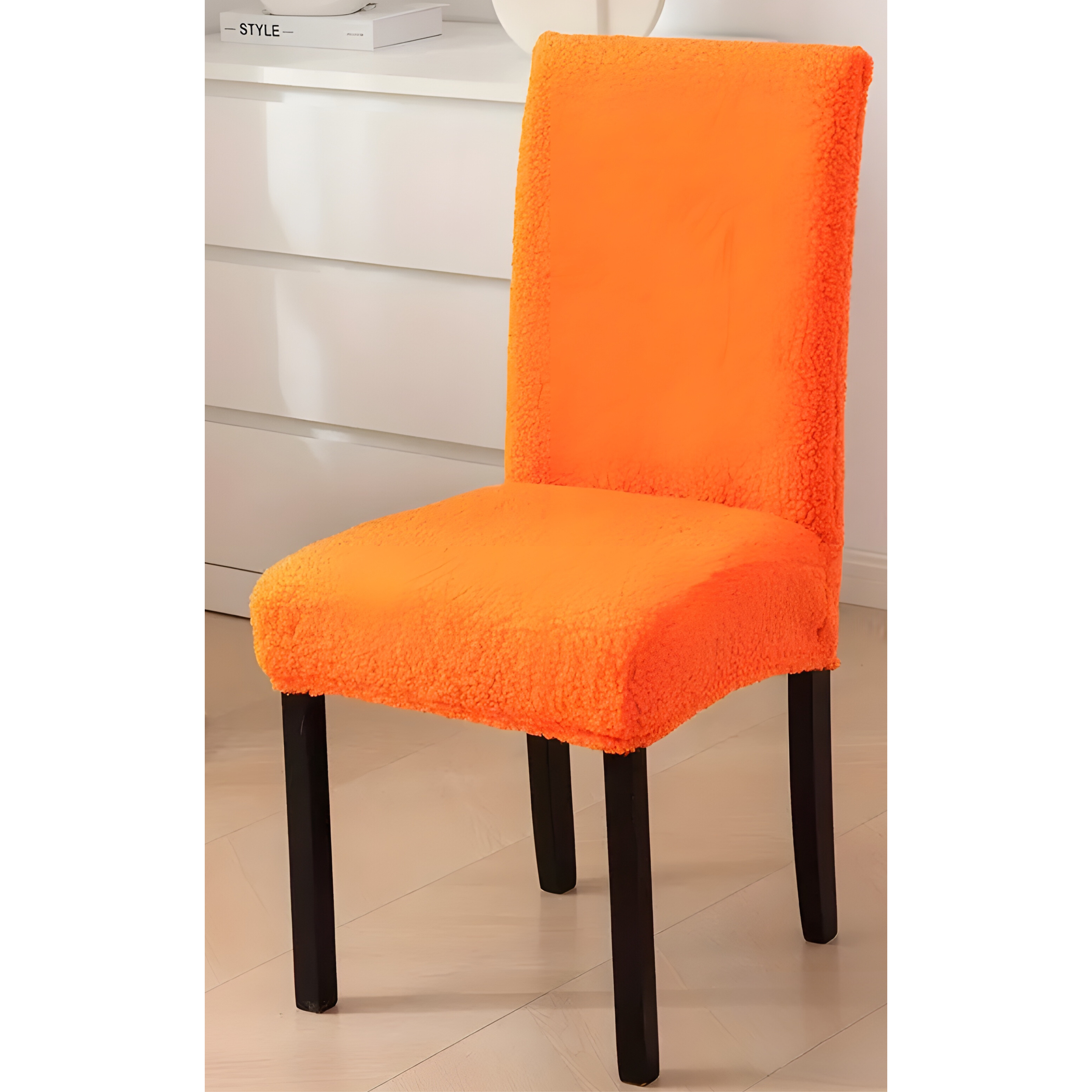 Housse de chaise SherpaFit – Housse de chaise de salle à manger Sherpa élastique et confortable | Élévateur à bol