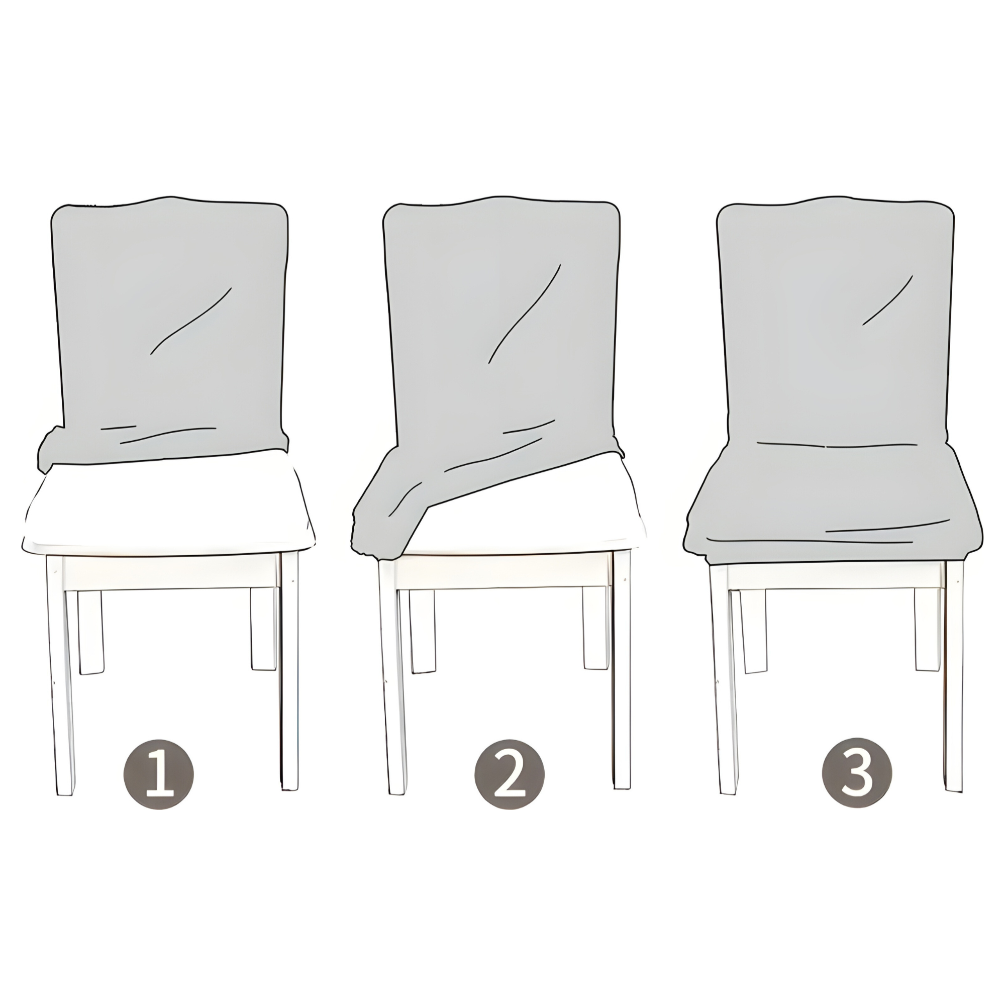 Housse de chaise SherpaFit – Housse de chaise de salle à manger Sherpa élastique et confortable | Élévateur à bol