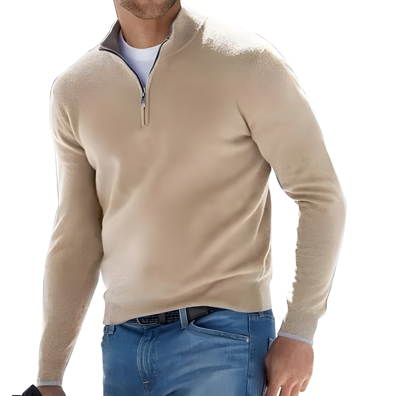 Pull en cachemire pour homme à manches longues – doux et intemporel