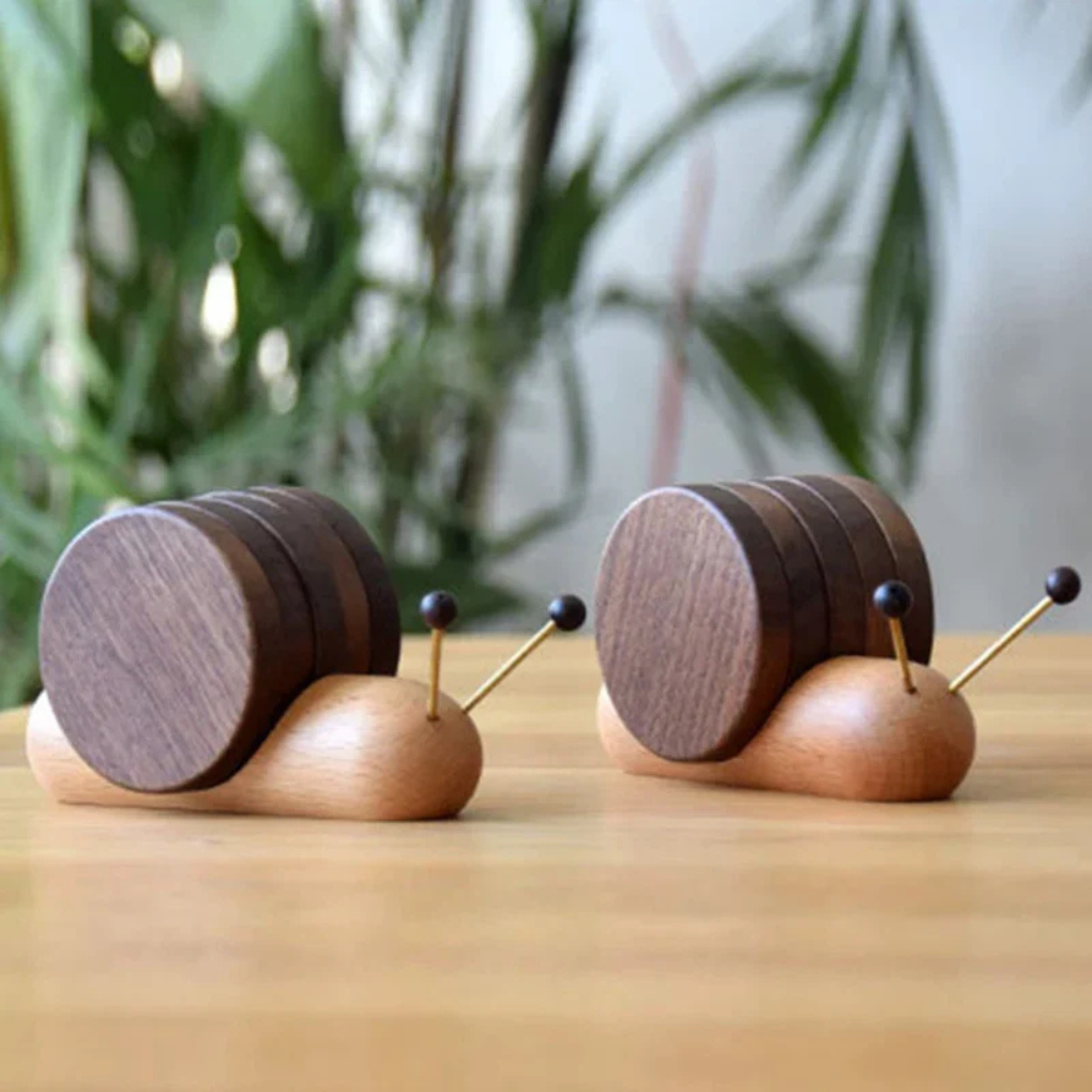 Dessous de verre en bois de noyer | Style scandinave pour table