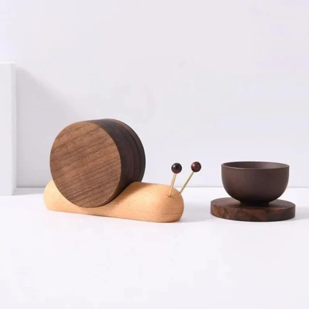 Dessous de verre en bois de noyer | Style scandinave pour table