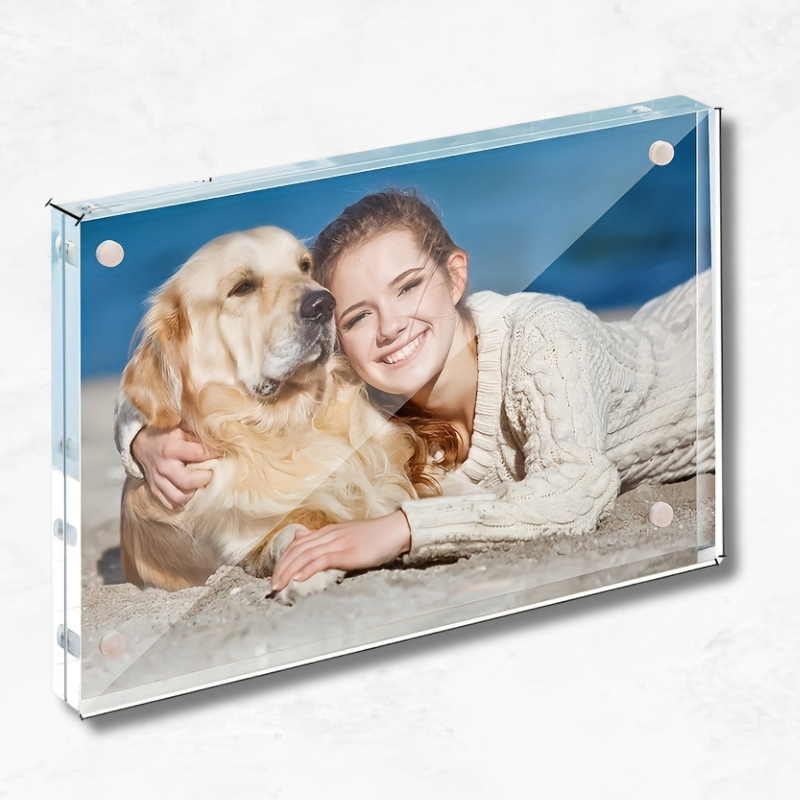 ElegantFrame - Cadre photo horizontal en acrylique pour intérieurs modernes
