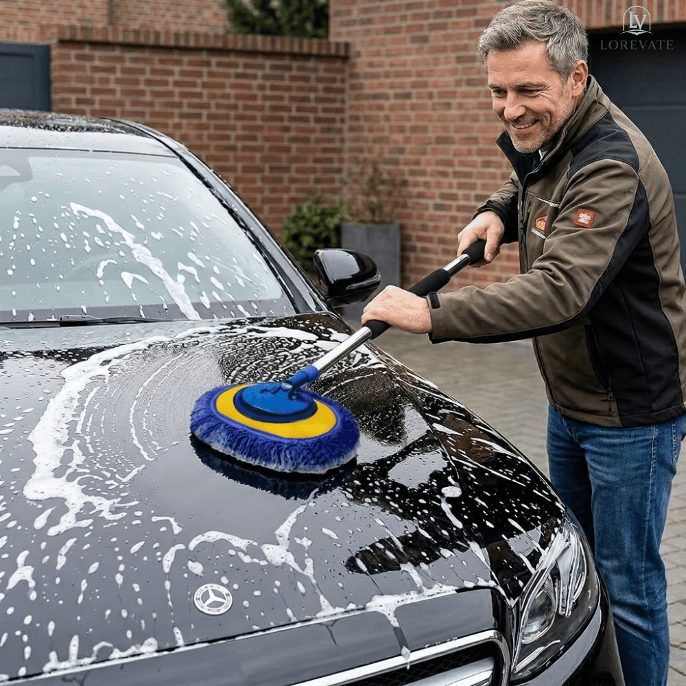 Balai de lavage télescopique ProShine Reach en action
