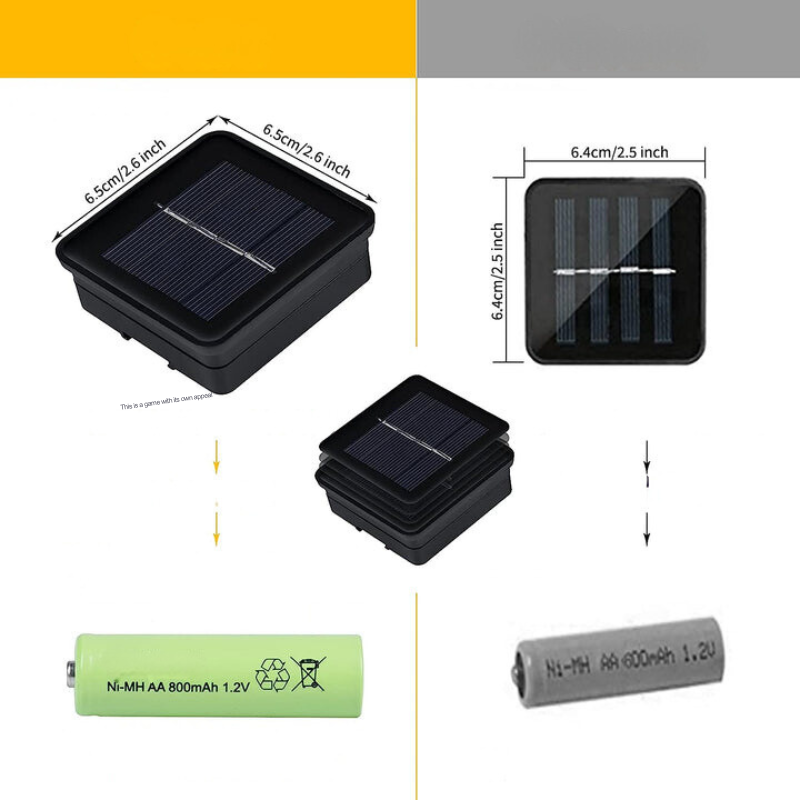 Guirlande lumineuse solaire marocaine étanche, l 12 mètres, 100 ampoules LED, l 8