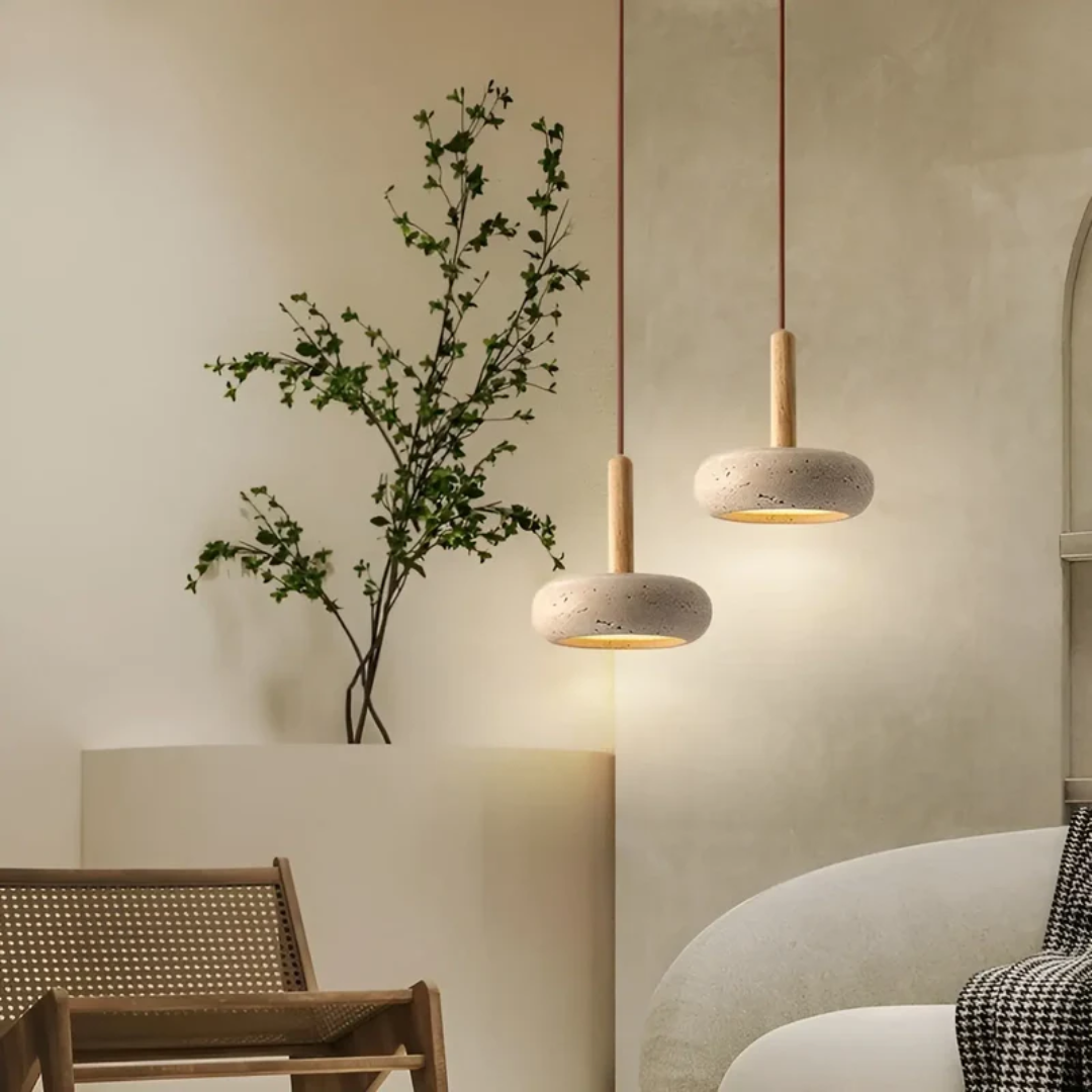 Yumeko | Plafonnier LED réglable de style rétro japonais