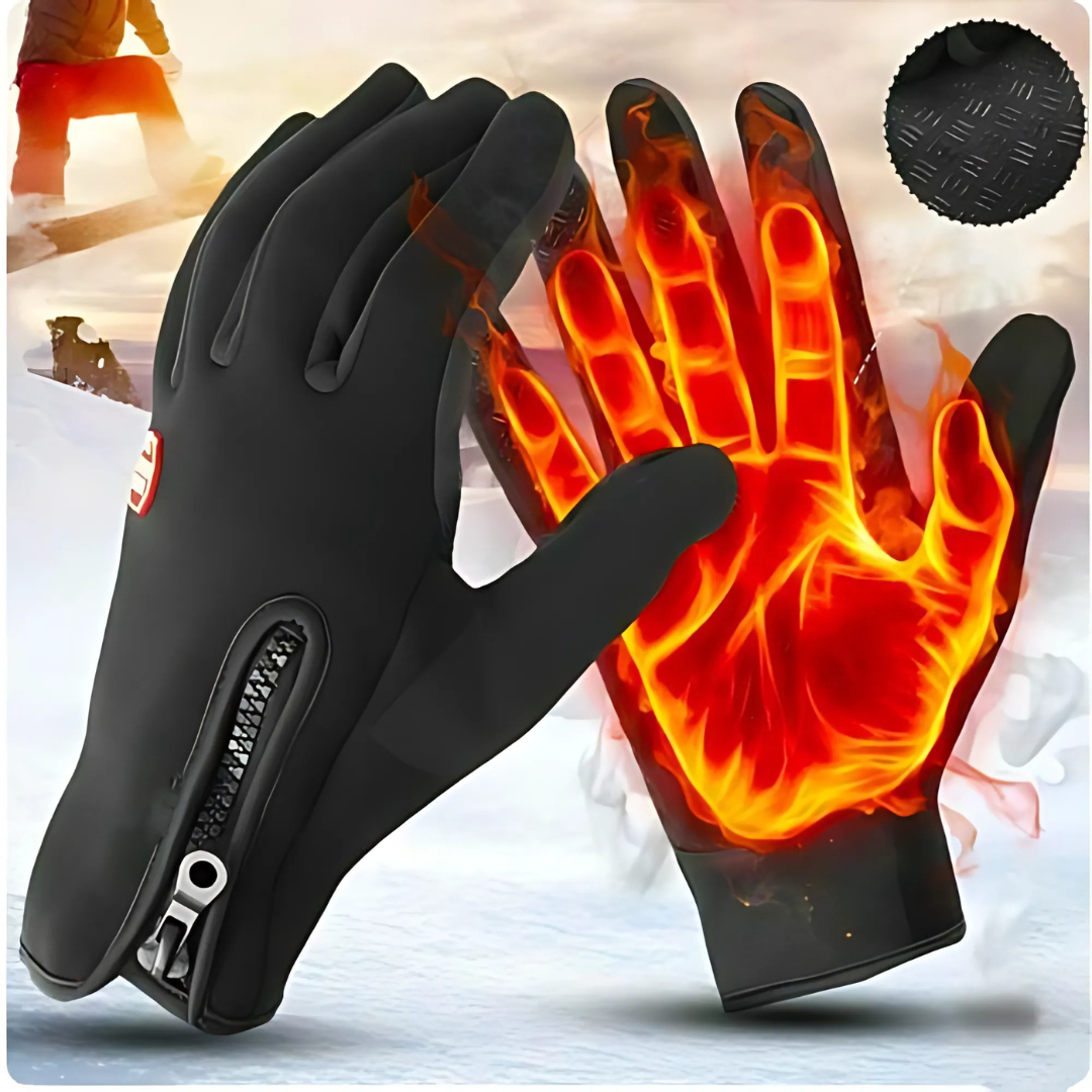 Gants Chauffants Imperméables Unisexes – Tactiles, Doublure Polaire & Idéals pour Ski, Vélo et Sports d’Hiver