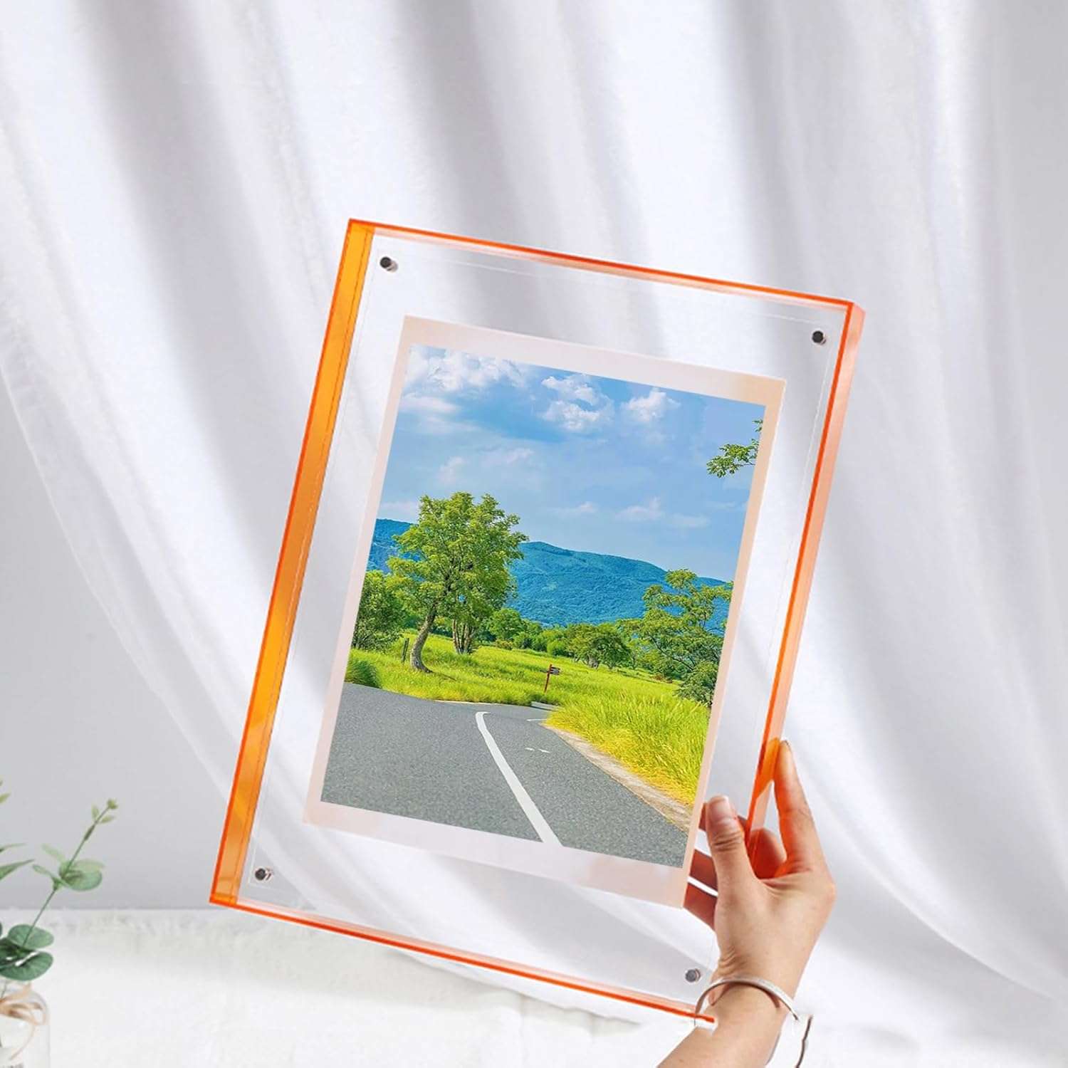 Cadre photo en acrylique transparent