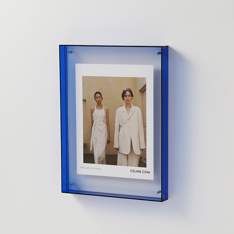 Cadre photo en acrylique transparent