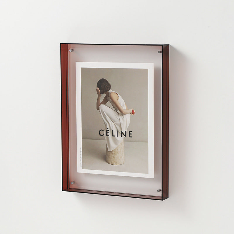 Cadre photo en acrylique transparent